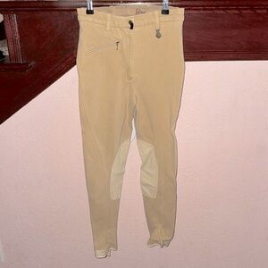 Equi Comfort Women’s Size 26 Breeches Horseback Riding Tan Colored Pants EUC